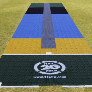 Flicx Sports flooring 2G Pitch matting, manufactured by Roland Plastics, Suffolk