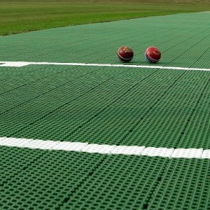 Green Sports Pitch matting, moulded by Roland Plastics